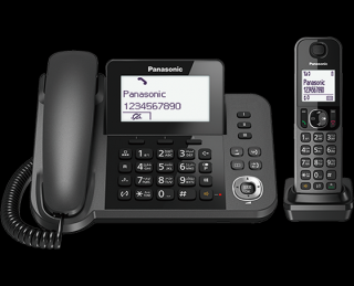 Panasonic KX-TGF310 EXM Telefon przewodowy z bazą DECT i słuchawką bezprzewodową