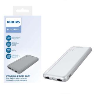 PHILIPS DLP1810NV/62 POWER BANK 10000mAh 2X USB-A BATERIA AWARYJNA SREBRNY