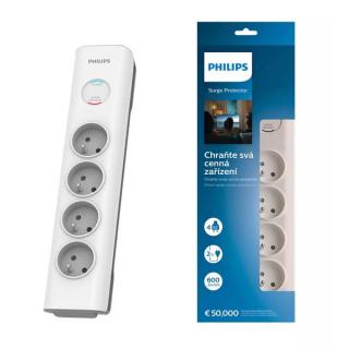 PHILIPS SPN7040WA/60 PRZEDŁUŻACZ SIECIOWY 4 GNIAZDA 2M BIAŁY 16A