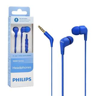 PHILIPS TAE1105BL NIEBIESKIE SŁUCHAWKI DOUSZNE PRZEWODOWE