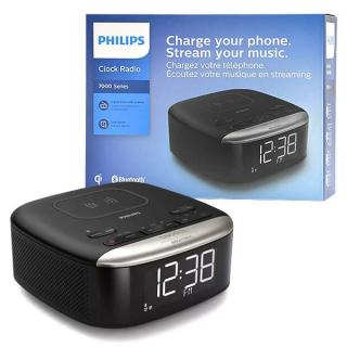 PHILIPS TAR7606/10 CYFROWE RADIO FM BUDZIK ALARM ZEGAR BLUETOOTH Z ŁADOWARKĄ Qi