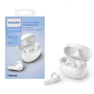 PHILIPS TAT2206WT BIAŁE SŁUCHAWKI DOUSZNE BEZPRZEWODOWE BLUETOOTH TWS