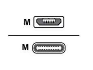 Plantronics SPARE,SAVI CABLE ASSY,USB-C TO MICRO USB-B Przejściówka USB-C do micro USB-B dla Plantronics Savi