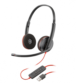 Poly Blackwire 3220 Stereo USB-A Headset (Bulk) 80S02A6 Zestaw słuchawkowy