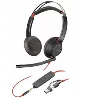 Poly Blackwire 5220 USB-C HS +3.5mm +USB-C/A 8X231AA Zestaw słuchawkowy