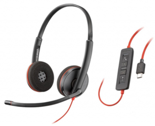 Poly Blackwire C3220 Stereo USB-C Headset + Carry Case 80S07AA Zestaw słuchawkowy