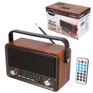 RABA RETRO LX510BTB RADIO PRZENOŚNE BLUETOOTH, FM, USB, SD, AUX Z PILOTEM, BRĄZOWE