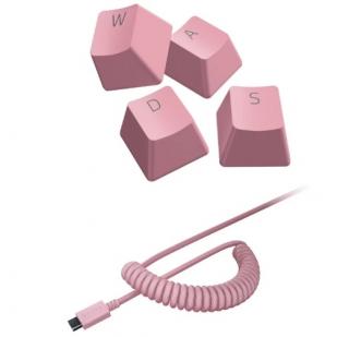 Razer - Keycap set - quartz pink - with matching coiled cable RC21-01491000-R3M1 Zestaw modernizacyjny