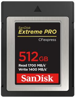 SANDISK SDCFE-512G-GN4NN KARTA SANDISK EXTREME PRO CFexpress 512GB (1700/1400 MB/s)