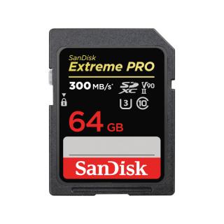 SANDISK SDSDXDK-064G-GN4IN KARTA SANDISK EXTREME PRO SDXC 64GB - 300MB/s V90 UHS-II