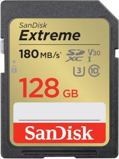SANDISK SDSDXVA-128G-GNCIN KARTA SANDISK EXTREME SDXC 128 GB 180/90 MB/s C10 V30 UHS-I U3
