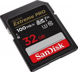 SANDISK SDSDXXO-032G-GN4IN KARTA SANDISK EXTREME PRO SDHC 32GB 100/90 MB/s C10 V30 UHS-I U3