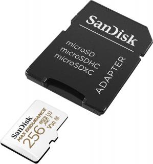 SANDISK SDSQQVR-256G-GN6IA KARTA SANDISK MAX ENDURANCE (rejestratory i monitoring) microSDXC 256GB z adapterem