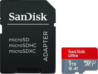 SANDISK SDSQUAC-1T00-GN6MA KARTA SANDISK ULTRA ANDROID microSDXC 1 TB 150MB/s A1 Cl.10 UHS-I + ADAPTER