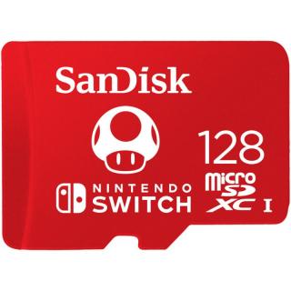 SANDISK SDSQXAO-128G-GNCZN KARTA SANDISK NINTENDO SWITCH microSDXC 128 GB 100/90 MB/s V30 UHS-I U3