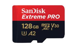 SANDISK SDSQXCD-128G-GN6MA KARTA SANDISK EXTREME PRO microSDXC 128GB 200/90 MB/s A2 C10 V30 UHS-I U3