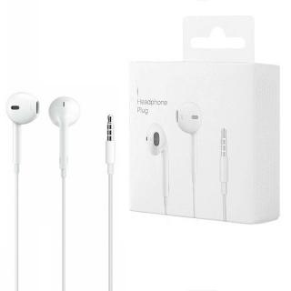 SŁUCHAWKI PRZEWODOWE DO IPHONE BIAŁE EARPODS BOX JACK 3.5mm IPAD APPX