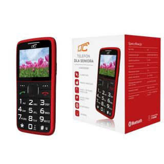 TELEFON GSM MOB20 TELEFON DLA SENIORA 2G/CAM/BT/900mAh CZERWONY LTC