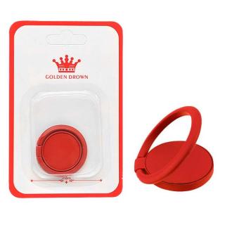 UCHWYT TELEFONU STOJAK FLAT UNIWERSALNY CZERWONY RING HOLDER RED