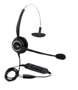 VBeT VT5009UNC LYNC USB Zestaw nagłowny przewodowy na jedno ucho na złącze USB do Skype for Business
