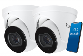 2x Kamera 4w1 Kenik 2Mpx KG-L116HD-V2 2.8-12mm IR40 Kopułkowa Zewnętrzna
