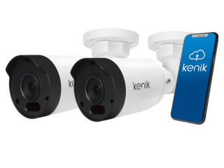 2x Kamera 4w1 Kenik 2Mpx KG-T20HD-ILC-W 2.8mm LED 20m Zewnętrzna Tubowa
