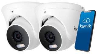 2x Kamera 4w1 Kenik KG-D20HD-ILC-W 2Mpx 2.8mm LED 20m Kopułkowa Zewnętrzna