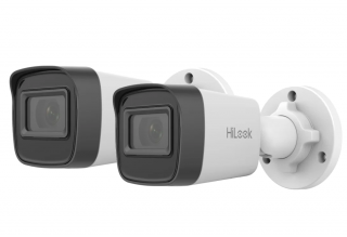 2x Kamera IP 2MP Hilook by Hikvision IPCAM-B2-P IR20 PoE Tubowa Zewnętrzna