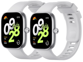 2x Smartwatch Zegarek Xiaomi Redmi Watch 4 5ATM 1.97" Męski Damski Srebrny