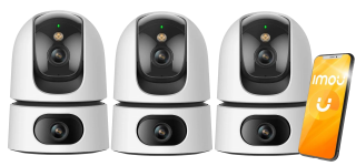 3 Obrotowe Kamery IP WiFi Imou Ranger Dual 10MP (5MP + 5MP) Mikrofon Głośnik
