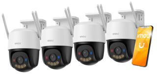 4 Kamery IP Obrotowe Imou Cruiser SC 4G 5MP Audio Syrena 110dB Zewnętrzne