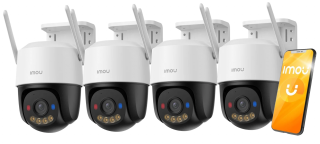 4 Kamery IP Obrotowe Imou Cruiser SC 5MP WiFi Dwukierunkowe Audio Zewnętrzne