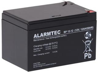 Akumulator AGM ALARMTEC serii BP 12V 12Ah do Roweru Hulajnogi Alarmu UPS