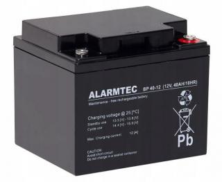 Akumulator AGM ALARMTEC serii BP 12V 40Ah do Zasilania awaryjnego UPS