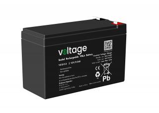 Akumulator AGM Voltage 12V 9Ah VE12-9.0 bezobsługowy do UPS alarmów CCTV
