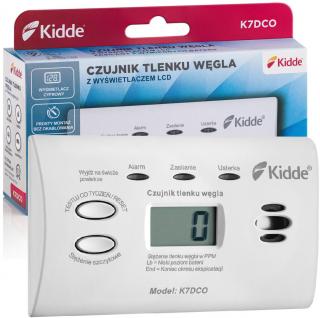 Czujnik czadu Tlenku węgla Detektor CO Bezprzewodowy Kidde K7DCO 10 lat LCD