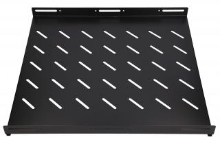 Extralink 1U 500mm Czarna | Półka | 19", mocowana punktowo, do szaf o głębokości 800mm