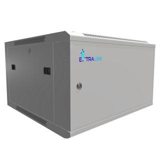 Extralink 6U 600x600 ASP Szara | Szafa rack | montowana na ścianie, drzwi blaszane pełne