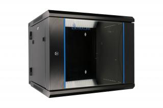 Extralink 9U 600x600 AZH Czarna | Szafa rack | montowana na ścianie, dwusekcyjna