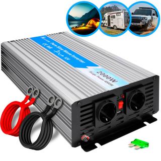 Extralink OPIP-2000W | Przetwornica napięcia | samochodowa 12V, 2000W czysty sinus
