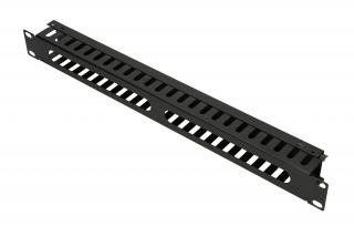 Extralink | Organizer kabli | 1U 19" z metalową osłoną