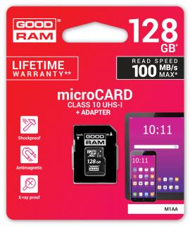 Karta pamięci microSD 128GB GOODRAM Adapter do Telefonu NA PREZENT URODZINY
