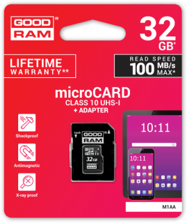 Karta pamięci microSD 32GB GOODRAM Adapter do Telefonu NA PREZENT URODZINY