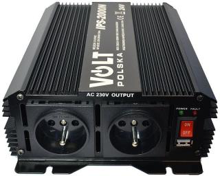 Przetwornica napięcia Volt Polska IPS-2000N 24V / 230V 1000/2000W