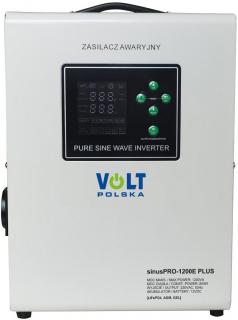 Przetwornica VOLT POLSKA SINUSPRO 1200E PLUS 12V 800/1200W do Pieca Pompy