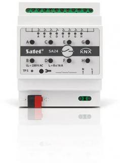 SATEL KNX 8-kanałowy aktor przełączający KNX-SA24