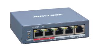 Switch PoE Hikvision DS-3E1105P-EI(O-STD)V2 4x PoE 100 Mb/s 60W Zarządzalny