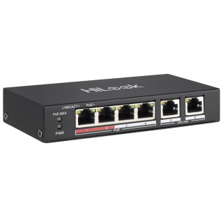 Switch PoE Hilook by Hikvision SW-06-POE 6-Portowy 4xPoE 2xRJ45 35W CCTV