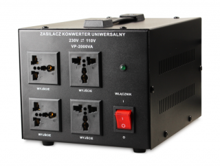 Transformator VOLT POLSKA 230V/110V 2000VA Konwerter Napięcia Dwukierunkowy