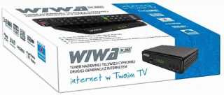 Tuner DVB-T2 Dekoder TV Naziemnej WIWA H.265